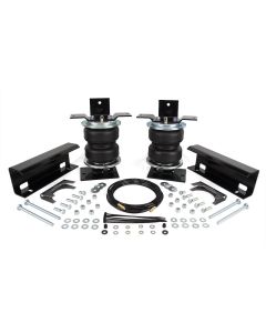 Helper Spring Kit; Load Lifter 5000 ™; Air Spring; Frame Mount; Upto 5000 Pounds Of Leveling Capacity; Air Adjustable From 5 To 100 PSI; Rubber; With Air Springs/ Brackets/ Roll Plate/ Air Lines/ Fittings/ Valves/ Heat Shield/ Installation Hardware; Air C
