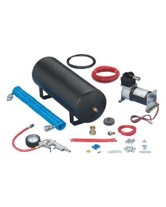 Helper Spring Compressor Kit; Remote Fill Station; Includes Heavy Duty Compressor/Air Tank/Extension Hose with Inflation Wand/Air Line
