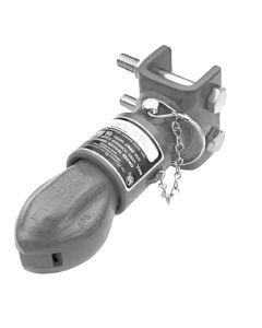 Trailer Coupler; COLLAR-LOK ™; Adjustable Channel; 12500 Pound Lift Capacity; For 2-5/16 Inch Ball; Pin Style Latch
