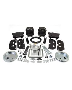 Helper Spring Kit; Load Lifter 5000 ™; Air Spring; Frame Mount; Upto 5000 Pounds Of Leveling Capacity; Air Adjustable From 5 To 100 PSI; Rubber; With Air Springs/ Brackets/ Roll Plate/ Air Lines/ Fittings/ Valves/ Heat Shield/ Installation Hardware; Air C