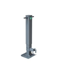 Trailer Tongue Jack; Manual Square Sidewind Jack; 10000 Pound Lift 12000 Pound Support Capacity; 12-12 Inch Travel; 28.6 Inch Retracted X 54.6 Inch Extended Height; Weld-On Mount; Non-Spring Return; Painted Outer Inner Tube; Steel; Without Bracket
