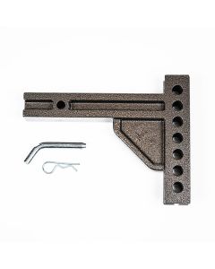 Weight Distribution Hitch Shank; For Use With 2 Inch Receiver; 20000 Pound Trailer Weight Capacity/ 2000 Tongue Weight Capacity; 9 Inch Length; 6 Mounting Holes
