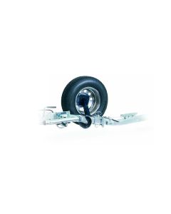 Spare Tire Carrier; Mounts To Tow Dolly Frame; Black; Steel
