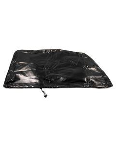 Air Conditioner Cover; For Dometic Brisk II (New Style); Black; Vinyl; With Locking Draw Cord Mounting
