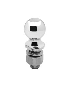 Trailer Hitch Ball; 2 Inch Ball; 6000 Pound Gross Trailer Weight Capacity; 1 Inch Diameter 2-1/8 Inch Long Shank; Stainless Steel

