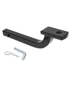Trailer Hitch Ball Mount; Class II Drawbar; Fits 1-1/4 Inch Receiver; 3500 Pound Capacity; 3-1/8 Inch Rise; Non-Swivel; Non-Extendable; 11-3/4 Inch Length Shank; 3/4 Inch Ball Hole; Without Ball; Includes Pin and Clip
