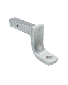 Trailer Hitch Ball Mount; Ultra Frame ®; Class V; Fits 2 Inch Receiver; 12000 Pound Gross Trailer Weight/ 1200 Pound Tongue Weight; 4 Inch Drop/ 3 Inch Rise; Non-Swivel; Non-Extendable; 8-1/2 Inch Solid Shank; 1-1/4 Inch Ball Hole; Without Ball; Zinc Coat