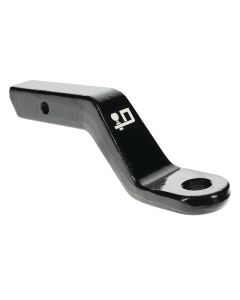 Trailer Hitch Ball Mount; Class V; Fits 2 Inch Receiver; 16000 Gross Trailer Weight/ 1600 Tongue Weight; 4 Inch Drop/ 3 Inch Rise; Non-Swivel; Non-Extendable; 9-1/4 Inch Solid Shank; 1-1/4 Inch Ball Hole; Powder Coated; Black; Single
