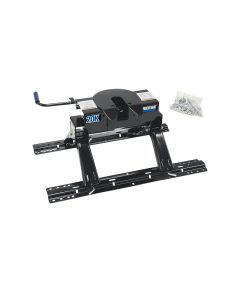 Fifth Wheel Trailer Hitch; 20K Series; With Head/ Head Support/ 13 To 17 Inch Adjustable Height Base Assembly/ Handle Kit; 20000 Pound Weight Carrying Capacity; Fixed; Dual Pivot Head; Includes 10 Bolt Rails; Requires Installation Kit (See Required Parts)