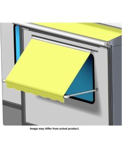 Awning Arm; Window Awning SL; For Window Awnings; For Coaches w/Straight Side; Manual; White; With Pull Wand; 33 Degree Pitch; Left/ Right Side
