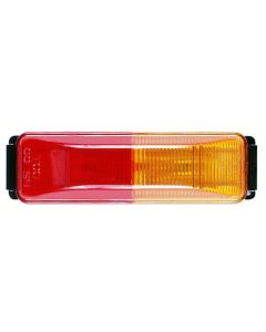 Peterson Mfg. Clearance Light; Incandescent; Rectangular; 3.91 Inch Length x 1.20 Inch Width x 0.84 Inch Height; Red Lens