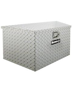 Buyers Products, Tool Box; Trailer Tongue; Aluminum; 34 Inch Width (Back) 22-1/2 Inch Width (Front) x 14-1/2 Inch Length x 15 Inch Height