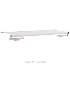SlideTopper, 128"-133-3/4", White w/white castings (NO UPS LTL)

