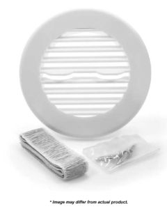 Ceiling Vent, A/c, Fixed Louvers, White