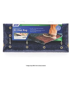 Camco, STEP RUG, PREMIUM, TURF W/UV&TPE, HEMMED, 22IN X23IN, BLUE