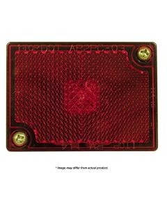 Peterson Mfg. Clearance Light; Incandescent; Rectangular; 2.75 Inch Length x 2.05 Inch Width x 1.15 Inch Height; Red Lens