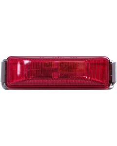 Peterson Mfg. Clearance Light; Incandescent; Rectangular; 3.91 Inch Length x 1.2 Inch Width x 0.84 Inch Height; Red Lens