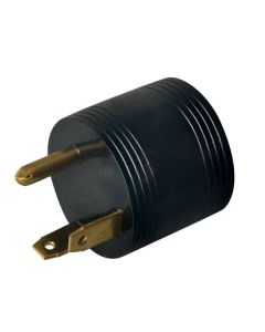 Power Cord Adapter; For Connecting RV Power Inlet To Standard Power Source; RV Plug; Round Shape; 30 Amp Male To 15 Amp Female; Non Locking; Without Lighted Ends; Without Handle
