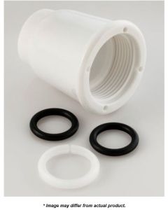 Faucet Spout Nut; Replacement For Empire Brass Model U-YWI800RSW Faucet; White; With O-Ring; Without Retail Packaging

