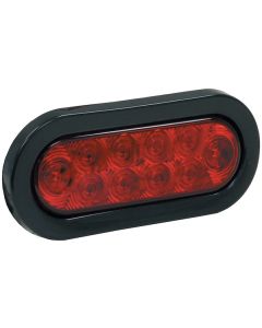 6-1/2 Oval Stop-Turn-Tail Light, 10 LED Red 