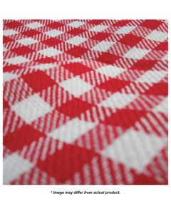 PICNIC BLANKET, RED AND WHITE CHECKERED, 51IN X 59IN
