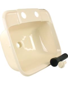 Molded Lavatory Sink, Parchment
