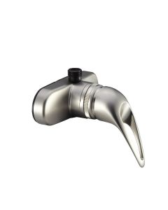 Shower Control Valve; 1 Valve; Single Piece Wall Mount; Ball Valve; 4 Inch Center Distance; 2 Hole Application; Single Lever Handle; Brushed Satin Nickel Plated; Plastic; With Vacuum Breaker Hose Connection
