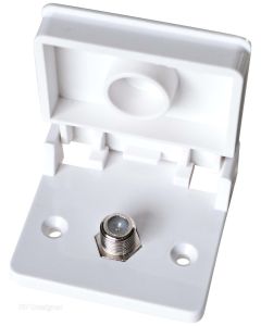 White Weatherproof TV Jack

