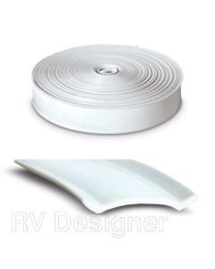 Heavy Duty Insert Trim - 1" x 100' - White
