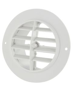 Valterra A103335VP 4" Heating & A/C Dampered Register, White
