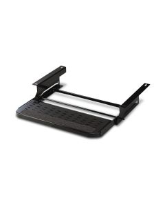 Entry Step; Single Manual Step; 24 Inch Width; Low Profile; With Wide Slip Resistant Grip Strip; Powder Coated