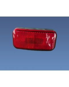 Clearance Light W/Red Lens, Black Base
