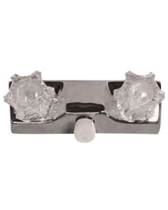 Utopia Shower Valve, Chrome w/Clear Handles
