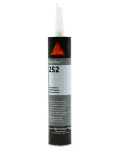 Caulk Sealant; Sikaflex ®-252; Used To Bond And Seal Wide Variety Of Substrates/ Offers Excellent Gap Filling Capabilities And Compensates For Loose Tolerances In The Building Process; Paintable; Black; 10.5 Ounce Cartridge; Single

