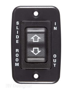 Black Contoured Switch - 20 Amp Continuous