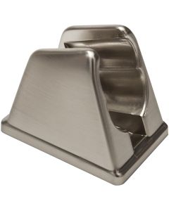 Shower Head Mount; Wall Mount; Two Position; Without Swivel; Brushed Satin Nickel Plated; 1-1/2 Inch Width x 2-1/4 Height Footprint; With Mounting Screws And Wall Anchors
