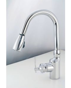 Single Lever Kitch Faucet W/ Pull-Out Spout - Chrome