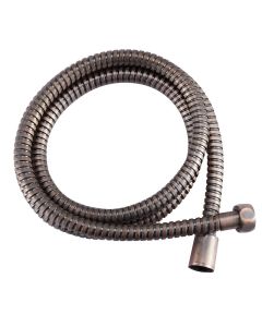 Shower Head Hose; 60 Inch Length; Fits All Standard RV Shower Faucets/ Shower Head Dura Faucet Models; Oil Rubbed Bronze Coated/ Stainless Steel
