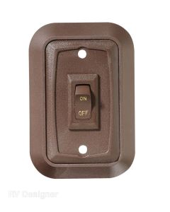 Wall Plate Switch, Single, 3.53" x 2.39", On/Off - SPST - Includes Raised Bezel, Plate and Switch
