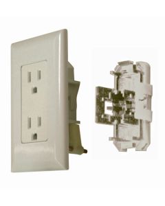 Receptacle, Self Contained, Ivory (Speed Box)
