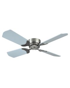 CEILING FAN-BRUSHED NIC/WH 42