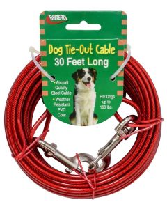 Tie-Out Cable 30Ft, Carded
