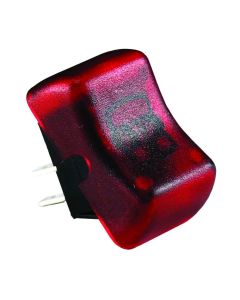 Single Replacement Lighted On-Off Rocker Switch, Red