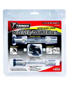 Receiver and 2-1/2 Span Coupler Lock Set