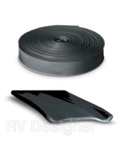 Standard Vinyl Insert Trim Molding - 1 X 25' - Black