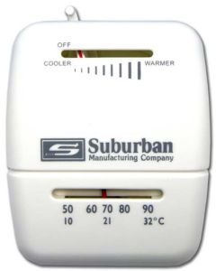 Thermostat with Off Switch, White
