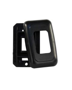 Single Switch Base & Face Plate - Black