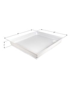 27 x 24 x 4 Polar White