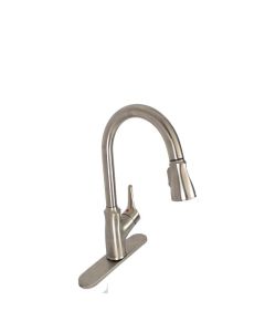 Single Lever Kitch Faucet W/ Pull-Out Spout - Brushed Nickel