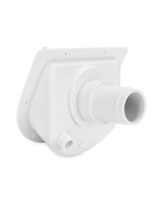 Fresh Water Inlet; Used For RV Fresh Water System; OEM Replacement Recessed Water Fill; White; Plastic
